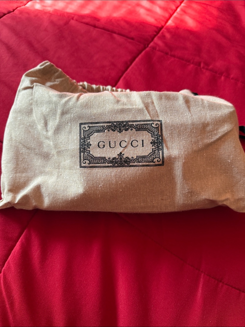 Gucci Beige GG Canvas Belt Bag with Black Trim - Picture 8 of 8